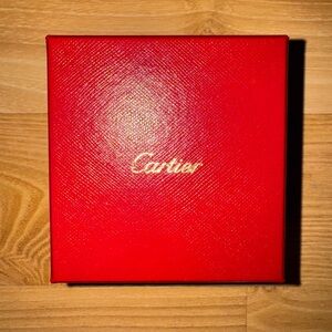 Cartier Red Box with Gold Script